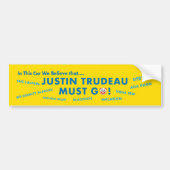 Trudeau Must Go Bumper Sticker (Voorkant)