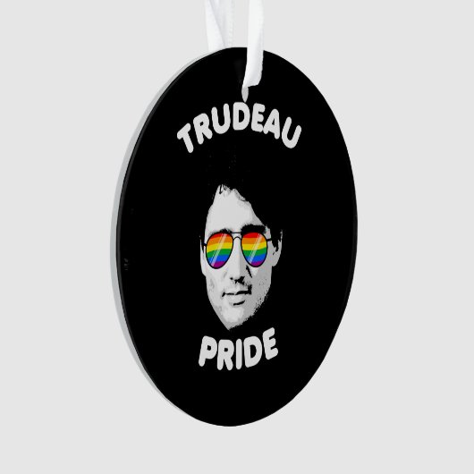 Trudeau Pride zonnebril Ornament (voorkant)