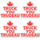 Trudeau Trucker anti Justin Trudeau Sticker (Voorkant)