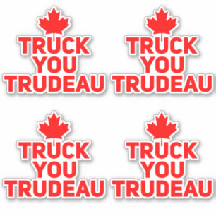 Trudeau Trucker anti Justin Trudeau Sticker