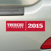 Trudeau voor Canada Bumpersticker (Op auto)