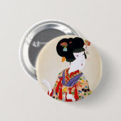 True Beauty  Japanse printer Ronde Button 5,7 Cm (Voorkant /achterkant)