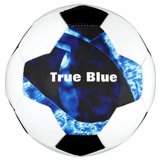 True Blue Abstract  Voetbal (Voorkant)
