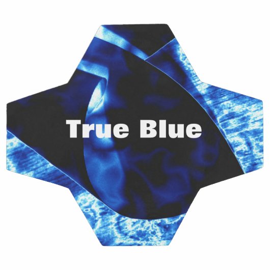 True Blue Abstrait personnalisable (Plat)