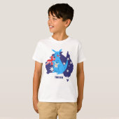 True Blue Australia Kangaroo T-shirt (Devant entier)