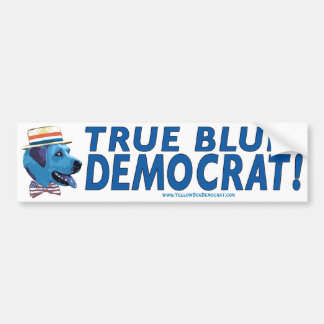 True Blue Democraat Bumpersticker
