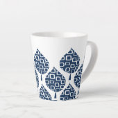 True Blue Geo Leaves Latte Mok (Rechterhoek)