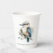 True Blue Kookaburra, custom Papieren Bekers (Voorkant)
