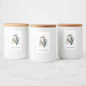 True Blue Kookaburra, custom Voedselcontainer Etiket (Flessen)