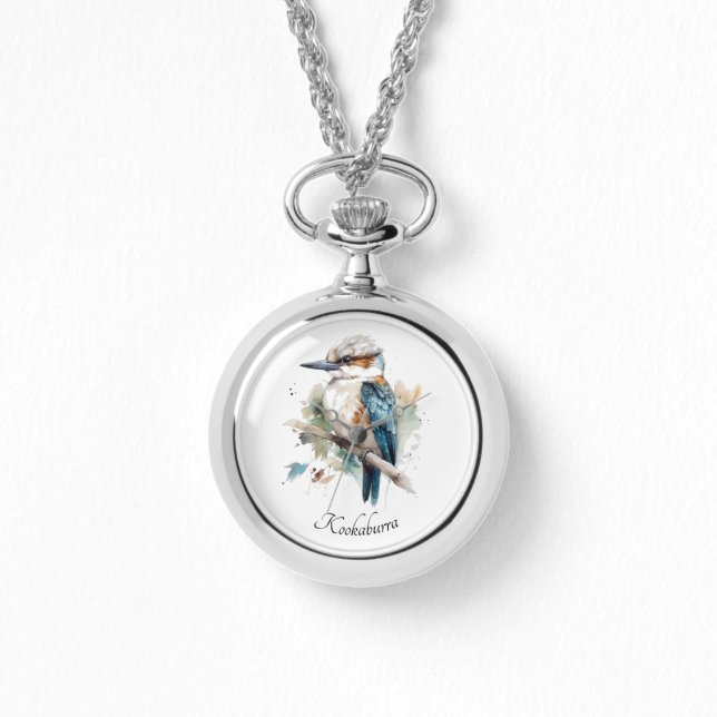 True Blue Kookaburra, op maat Horloge (Voorkant)