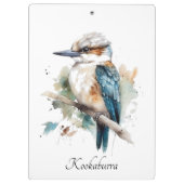 True Blue Kookaburra, op maat Klembord (Achterkant)
