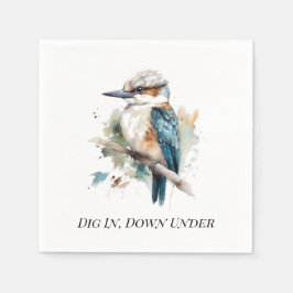 True Blue Kookaburra, op maat Servet