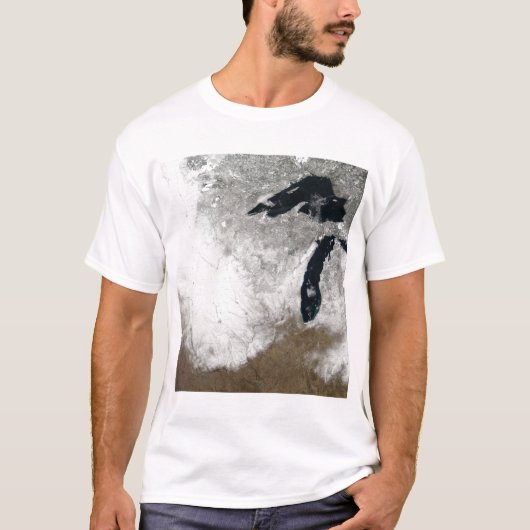 True-Color-beeld van sneeuw T-shirt (Voorkant)