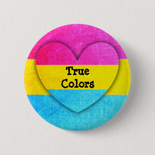 True Colors Pansexual Flag Button