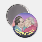 True Comradery - Brezhnev die Honecker kust Magneet (Voorkant / Achterkant)
