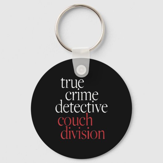 True Crime Detective Couch Di Sleutelhanger (Voorkant)