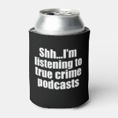 True Crime Podcast Fan Black Blikjeskoeler (Blikje Voorkant)