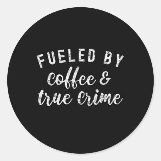 True Crime Podcast fans gevoed door koffie en waar Ronde Sticker