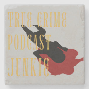 True Crime Podcast Junkie Stenen Onderzetter