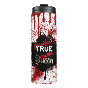 True Crime Queen, gepersonaliseerd Thermosbeker
