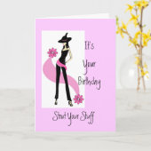 True Diva Babyboomer carte d'anniversaire pour les (Fleur jaune)