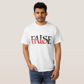 True False T-shirt (Voorkant volledig)