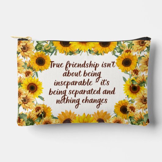 True Friendship Quote –Print Cut Sew Bag Etui (Voorkant)