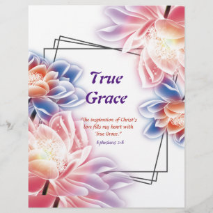 True Grace Poem, gepersonaliseerd papier