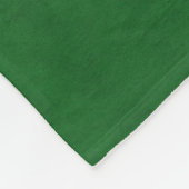 True Green Velvet-look Fleece Deken (Hoek)
