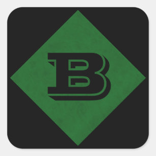 True Green Velvet - persoonlijk thuiscasino Vierkante Sticker