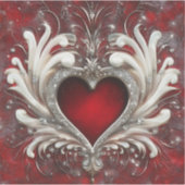 True Heart Valentijns Vinyl Cut Sticker (Voorkant)