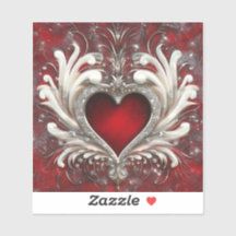 True Heart Valentijns Vinyl Cut Sticker