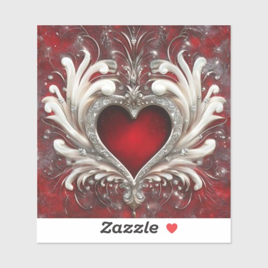 True Heart Valentijns Vinyl Cut Sticker (Vel)