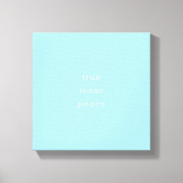 True Inner Peace | Minimal  Canvas Afdruk