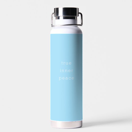 True Inner Peace Minimalistic Water Bottle Waterfles (Achterkant)
