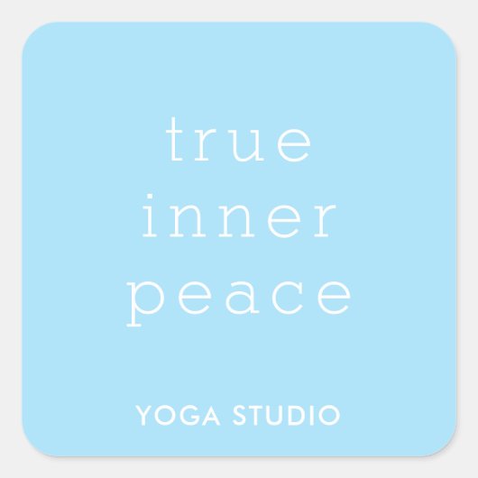 "True Inner Peace"  sticker (Devant)