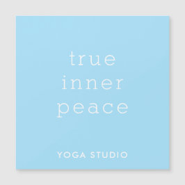 True Inner Peace Yoga Studio Magnetic Card