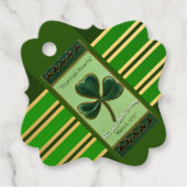 True Irish Heart St Patrick's Day Bedankt FT Bedankjes Labels (Voorkant)