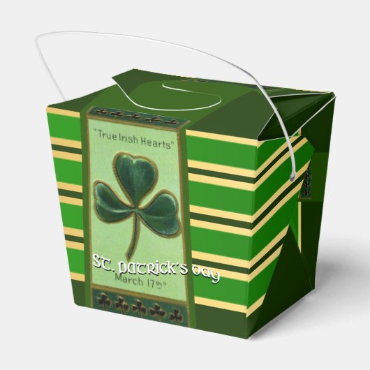 True Irish Heart St. Patrick's Day beroemd gemaakt Bedankdoosjes (Achterkant)