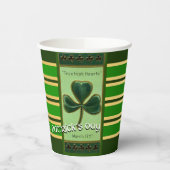 True Irish Heart St Patrick's Day PPC01 Papieren Bekers (Links)