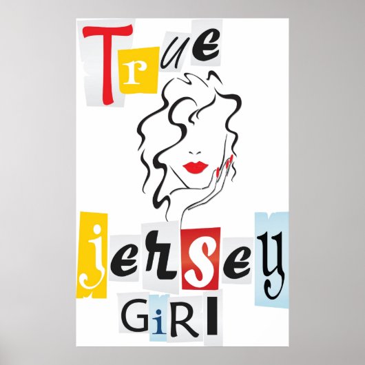 True Jersey Girl Poster (Voorkant)