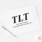 True Life Reizigers Ovale Sticker (Envelop)