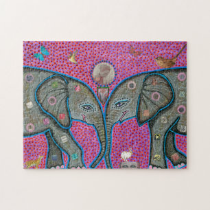 True Love African Elephants Puzzle Legpuzzel