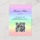 True Love Angel QR-Code Contactkaartje (Achterkant)