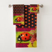 True Love Bug Ladybug Bad Handdoek (Insitu)