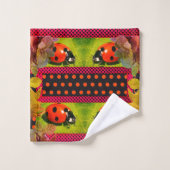 True Love Bug Ladybug Bad Handdoek (Wasdoekje)
