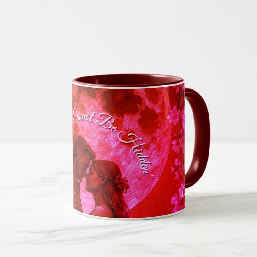 True love Cannot Be Hidden Coffe Mug (Devant droit)