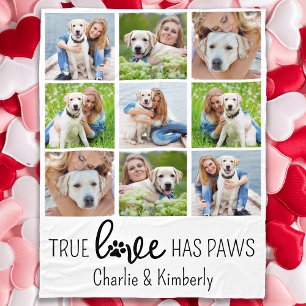 True Love Custom Pet Hondenliefhebber Cute Photo C Fleece Deken