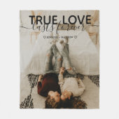 True Love Cute Couple-foto Fleece Deken (Voorkant)