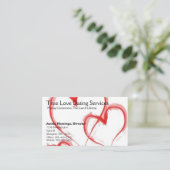 True Love Dating Services Visitekaartje (Staand voorkant)